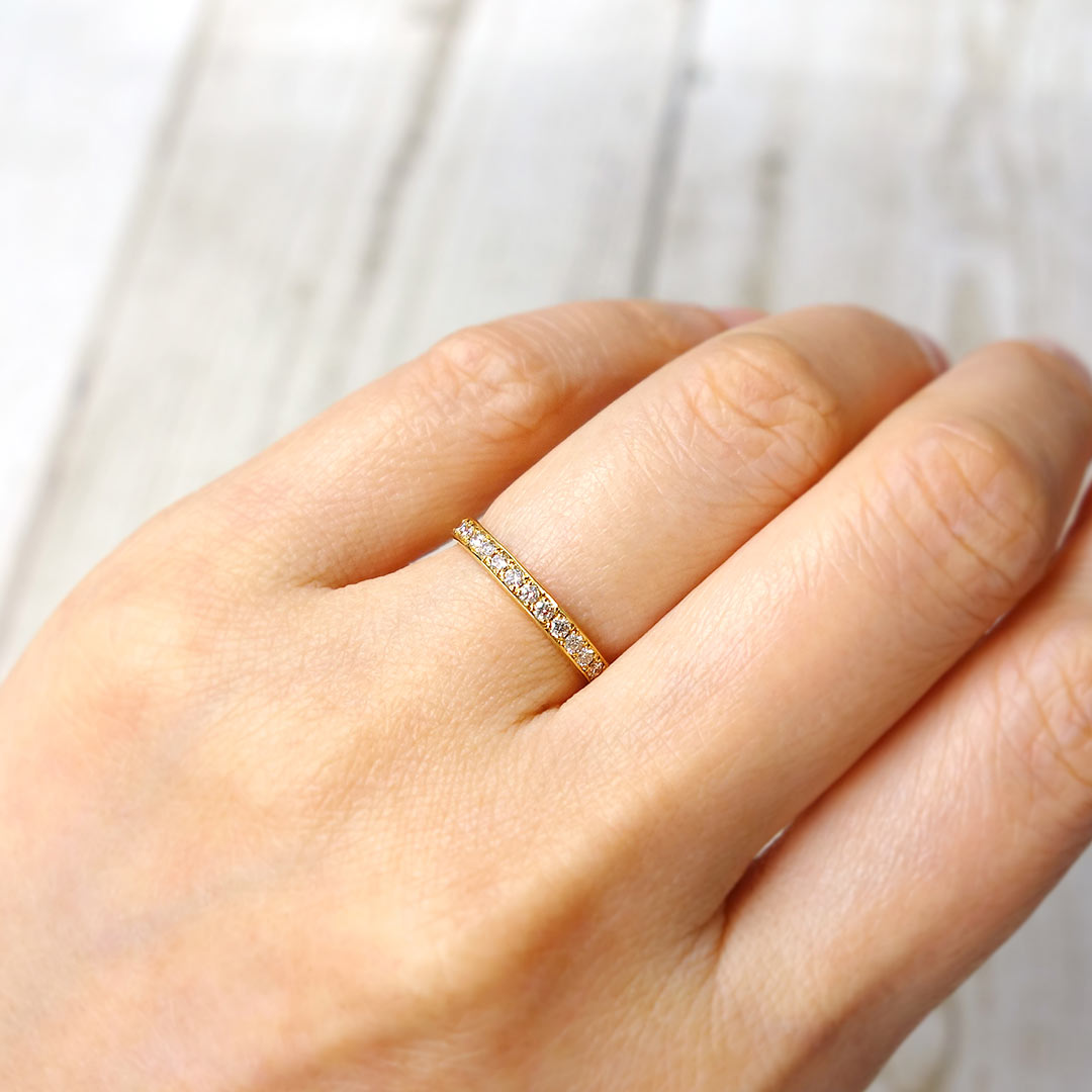 Diamond Half Eternity Ring (Finger Ring) | RD02722