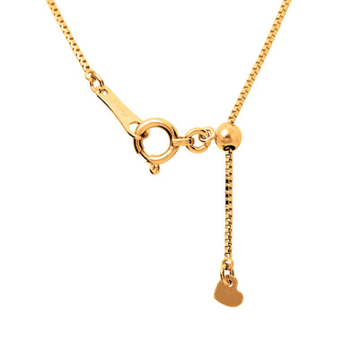 <tc>Pink gold halo design engagement necklace | Box chain (NELG4507)</tc>