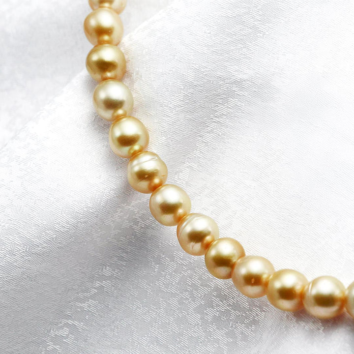 <tc>South Sea Golden Pearl Aurora Tyakin Necklace | NJ04235</tc>