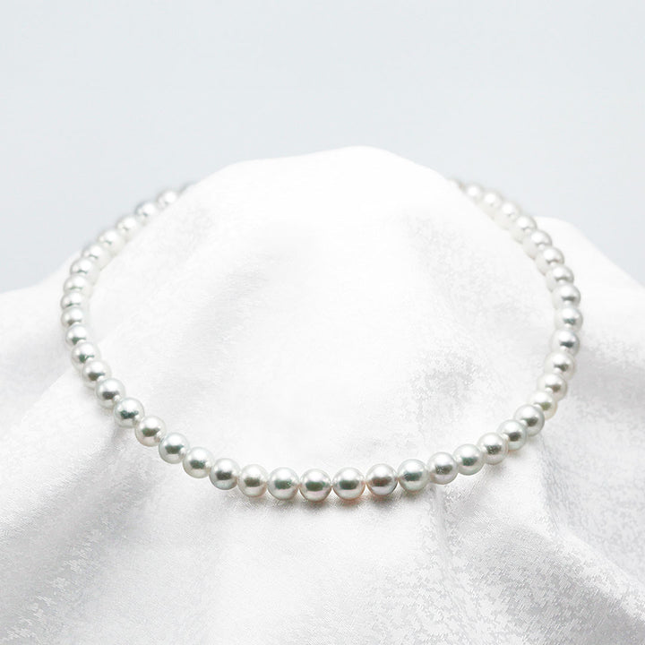 <tc>Akoya pearl flower beads necklace | 8.5-9.0mm | NJ04240</tc>