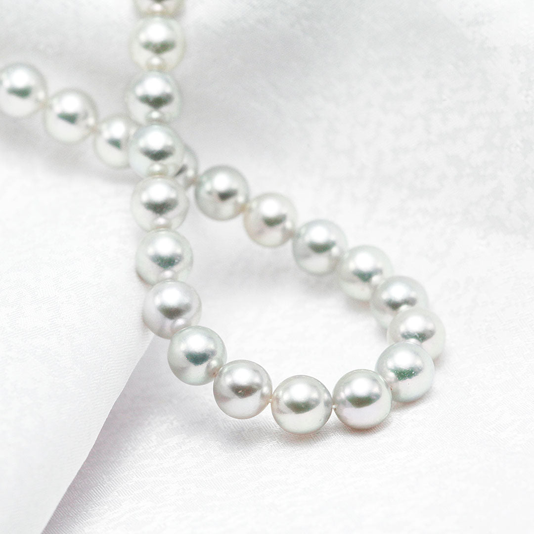 <tc>Akoya pearl flower beads necklace | 8.5-9.0mm | NJ04240</tc>