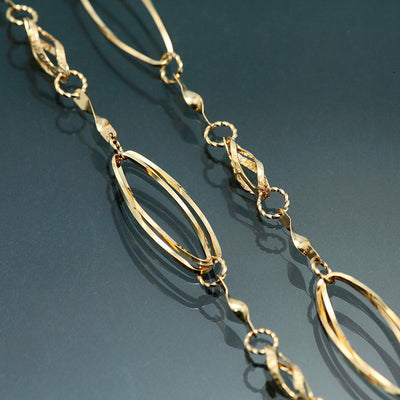 Yellow Gold Long Necklace | NK09211