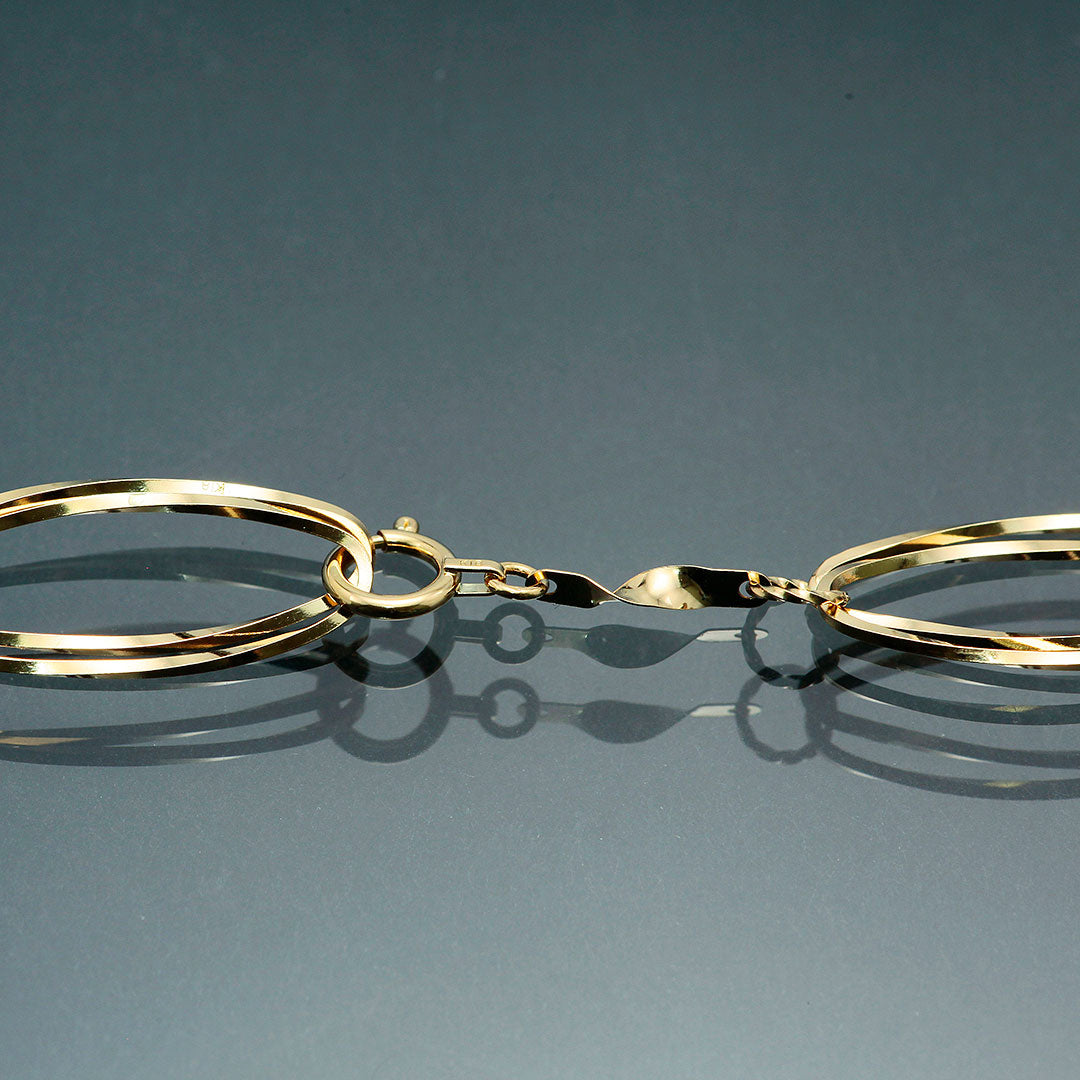 Yellow gold long necklace ｜ NK09211