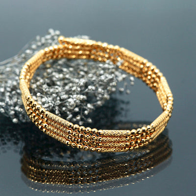 Yellow gold bracelet & necklace ｜ NK09230
