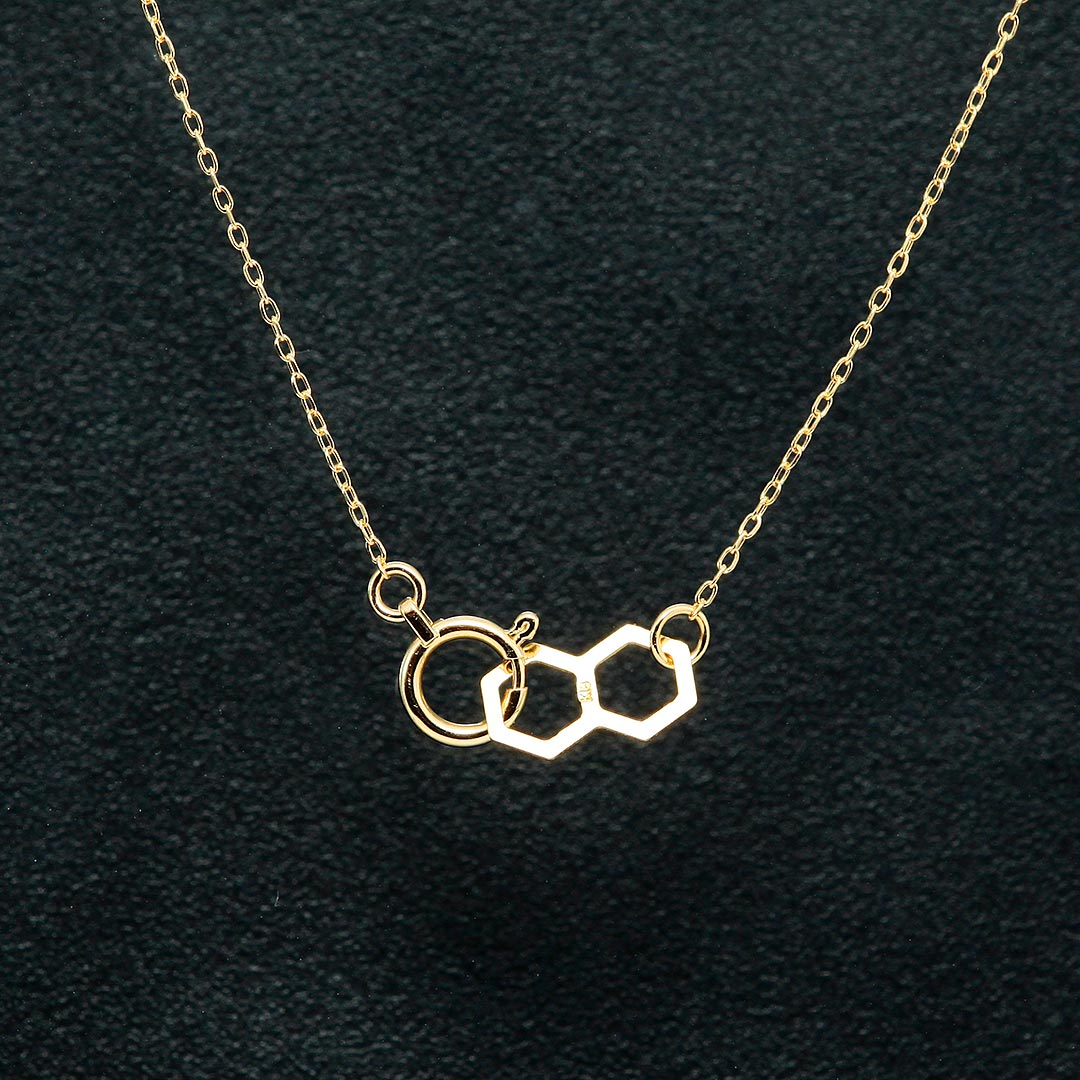 Yellow gold long necklace | NK09234