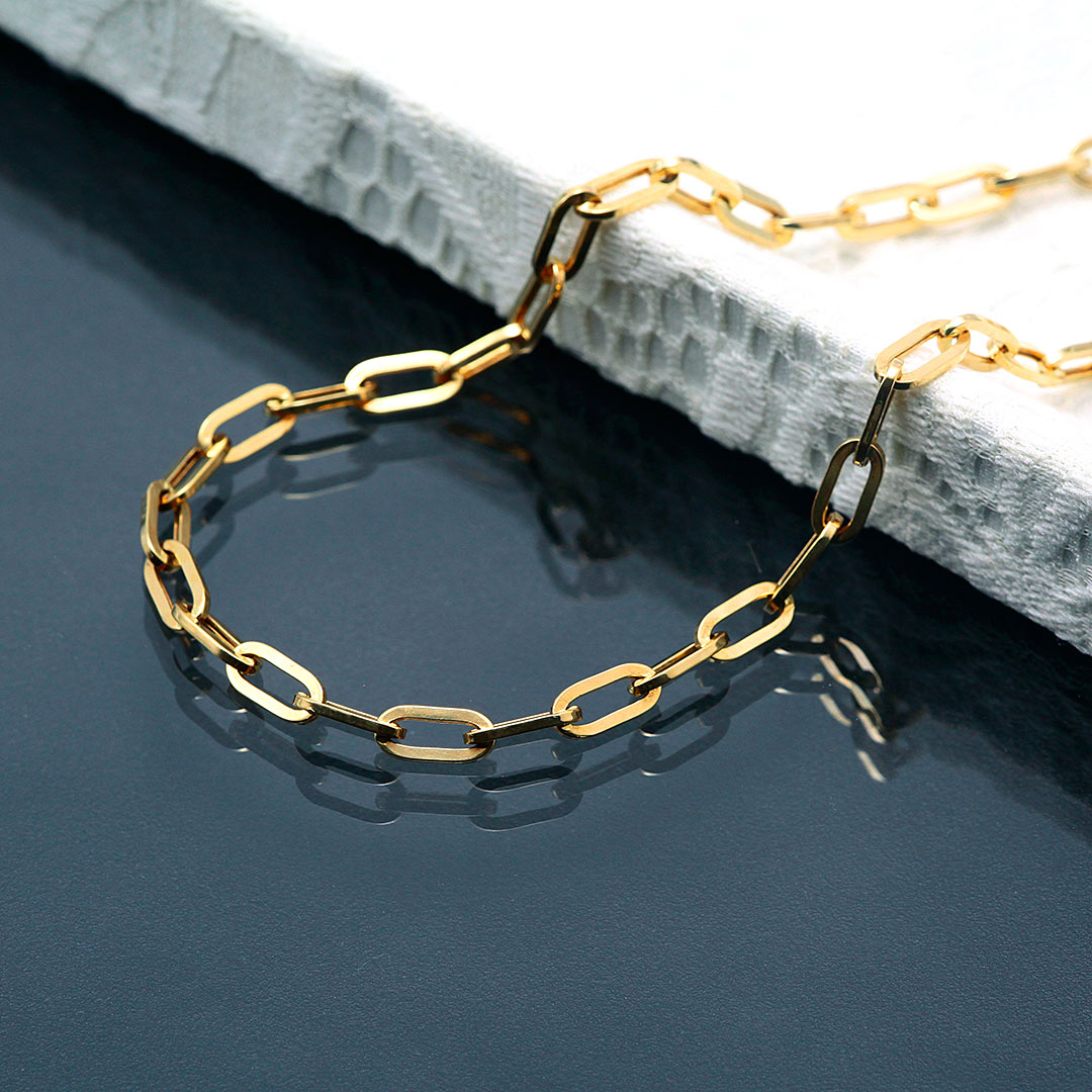 Yellow gold necklace | NK09245