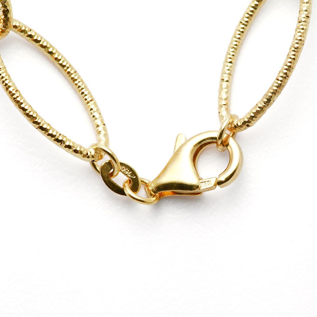 Yellow gold necklace | NK09255