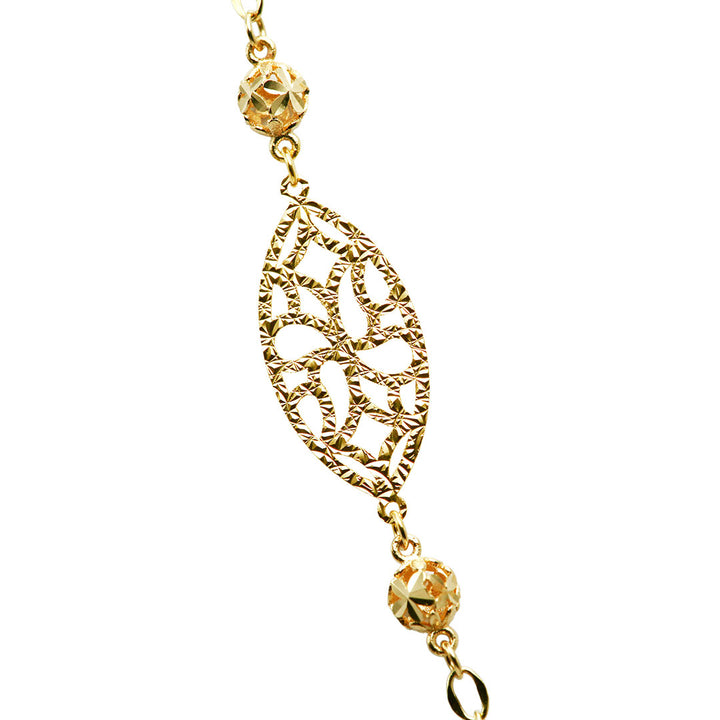 Yellow gold necklace | NK09257