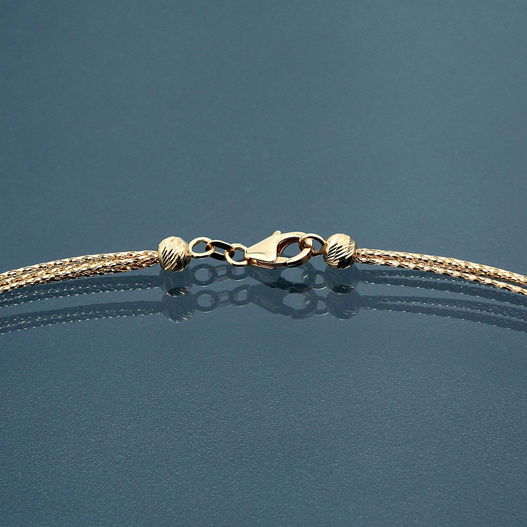 <tc>Yellow Gold × White Gold Necklace ｜ NKW0129</tc>