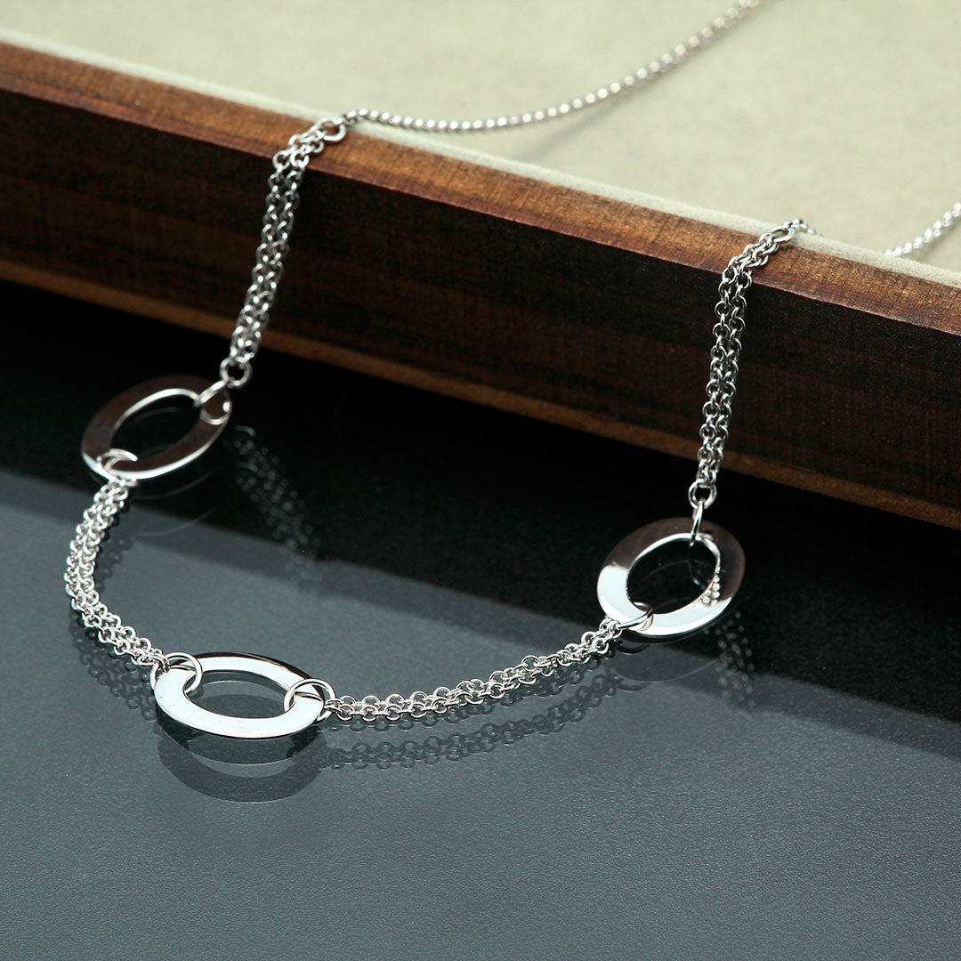 White gold necklace | NW00650