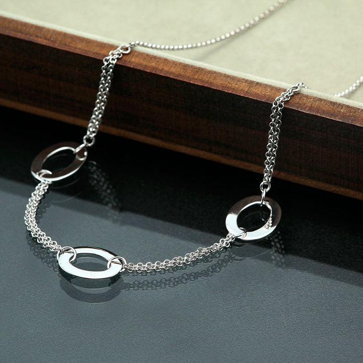 White gold necklace | NW00650