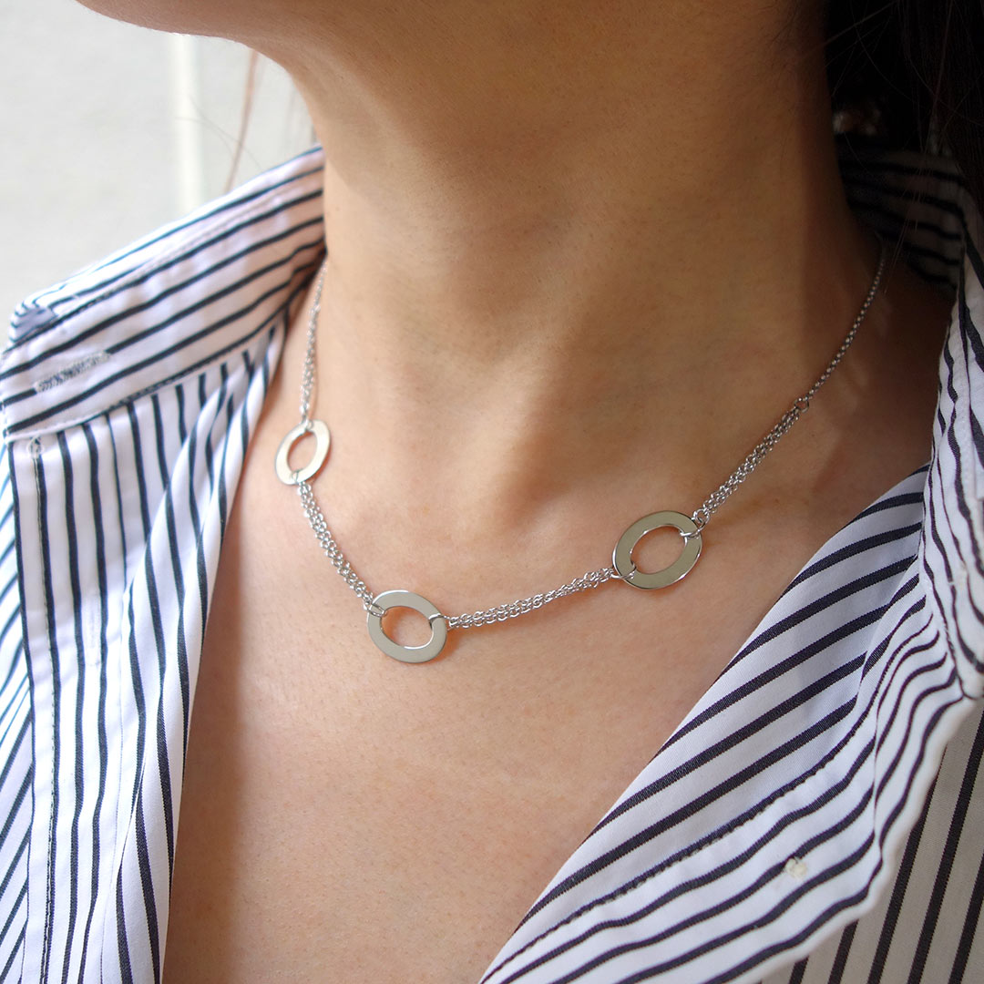 White gold necklace | NW00650