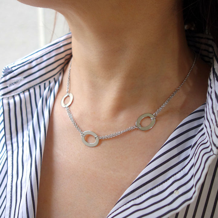 White gold necklace | NW00650