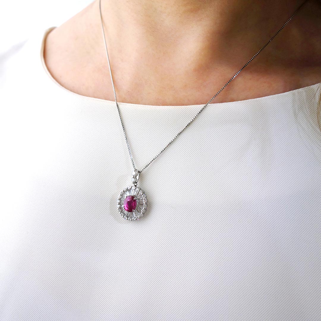 Ruby Pendant Necklace | OGT1718
