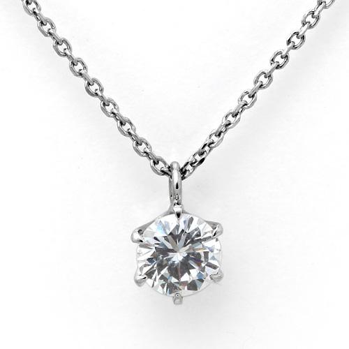 一粒ダイヤモンド ネックレス ｜ PD03738   (0.213ct/F/SI1/VG)