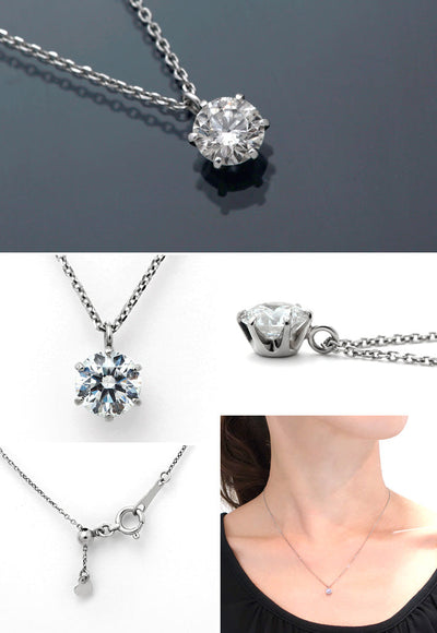 一粒ダイヤモンド ネックレス ｜ PD03602 <br>(0.757ct/F/SI1/EX)