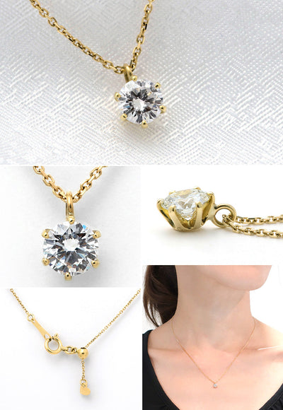<tc>Single Diamond Necklace ｜ PD03550 (0.243ct/F/SI1/Good)</tc>