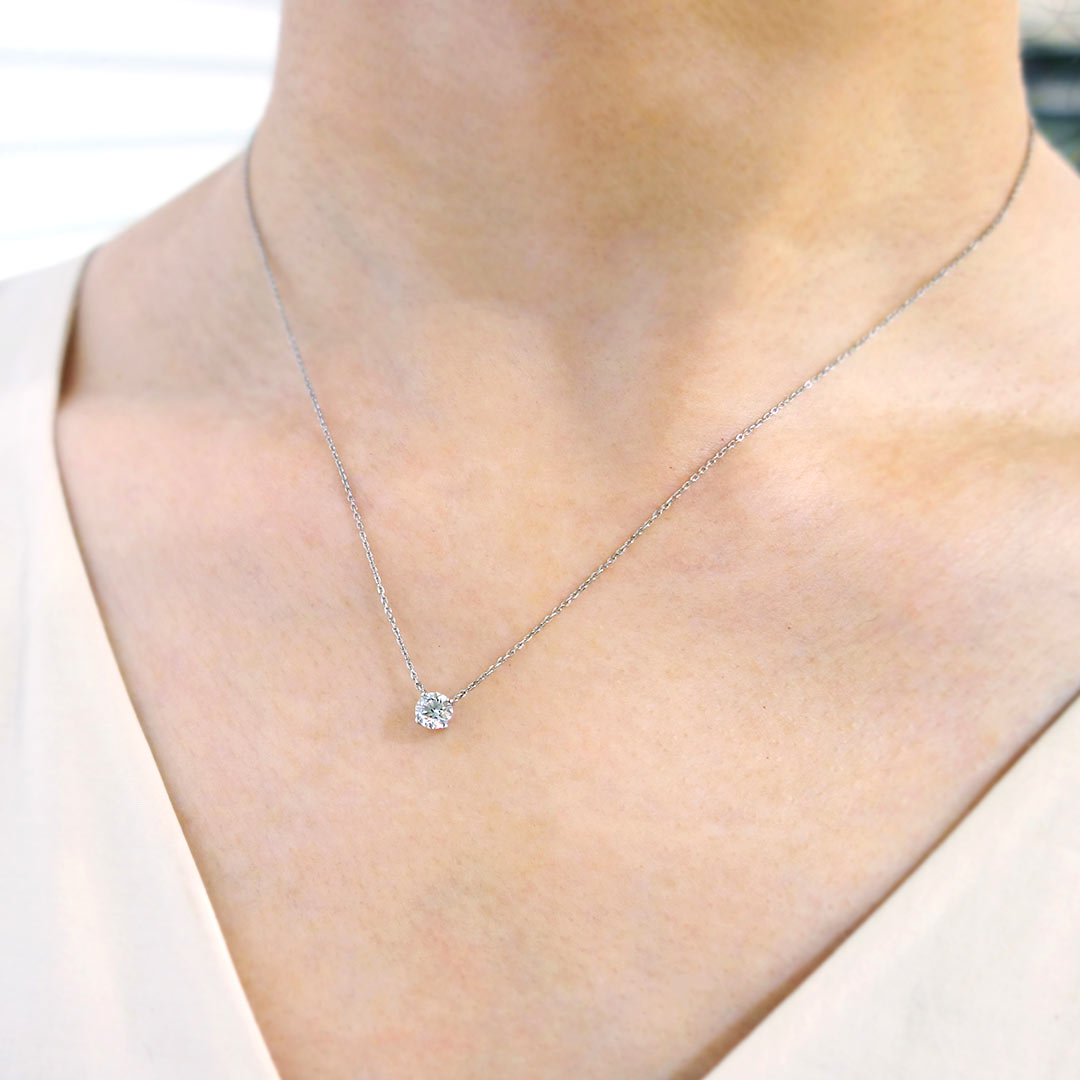 <tc>Single Diamond Necklace ｜ PD03565 (0.402ct/F/SI1/VG)</tc>