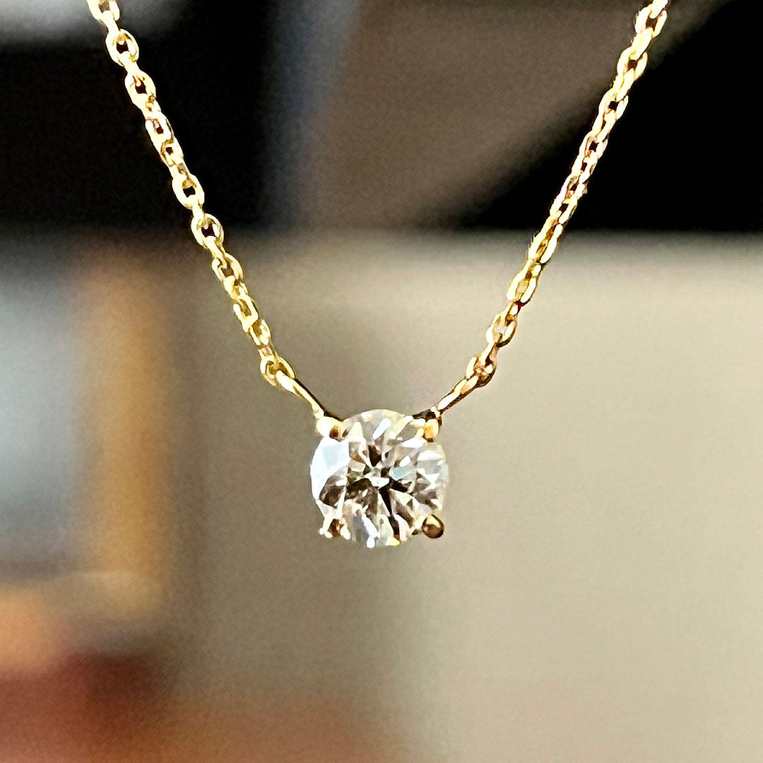 Solitaire Diamond Necklace | PD03507 (0.301ct/I/SI2/EX)