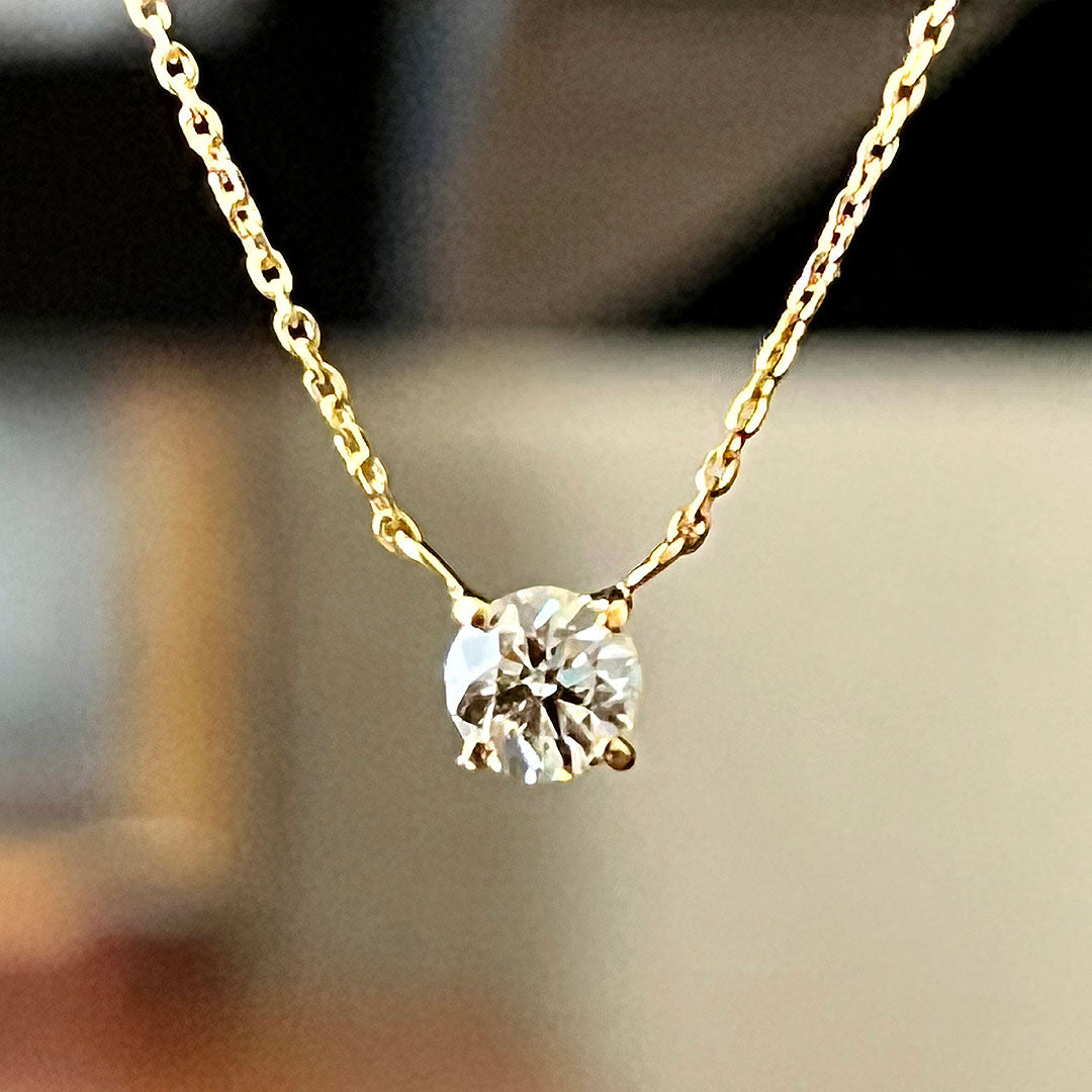 <tc>Single diamond necklace ｜ PD03507 (0.301ct/I/SI2/EX)</tc>