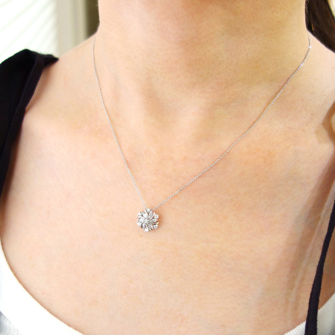 Diamond pendant top ｜ PD03526