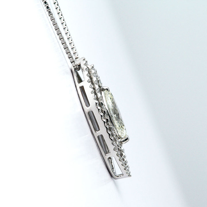 Diamond Necklace | PD03530 (1.507ct/Very Light Yellow/SI2/Marquise Cut)