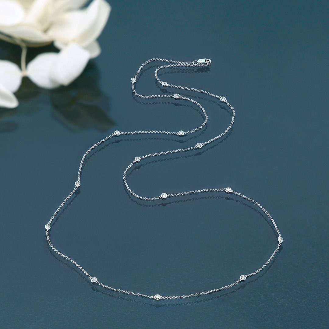Diamond station necklace ｜ PD03558