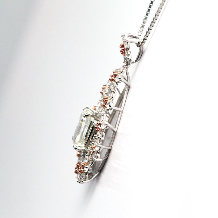 Diamond Necklace | PD03590 (1.602ct/M/SI2/Cushion Cut)
