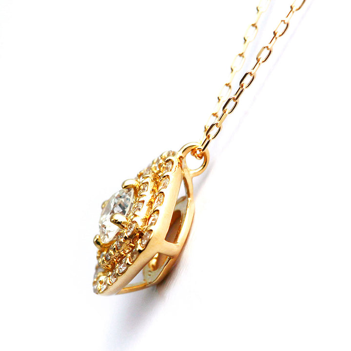 Diamond Halo Design Necklace | PD03604 (0.214ct/M/SI2/VG)