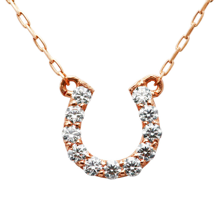 Diamond horseshoe necklace ｜ PD03622