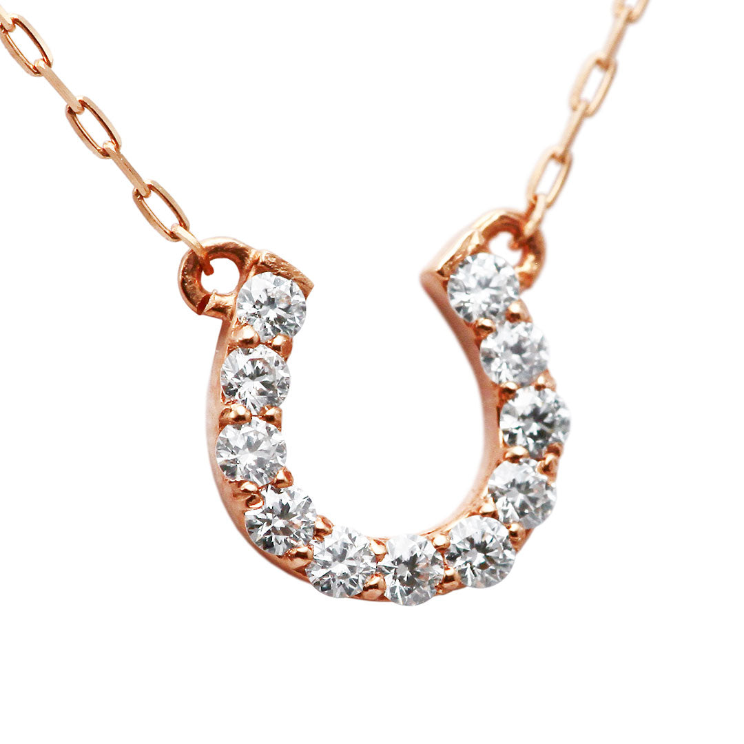 Diamond horseshoe necklace ｜ PD03622