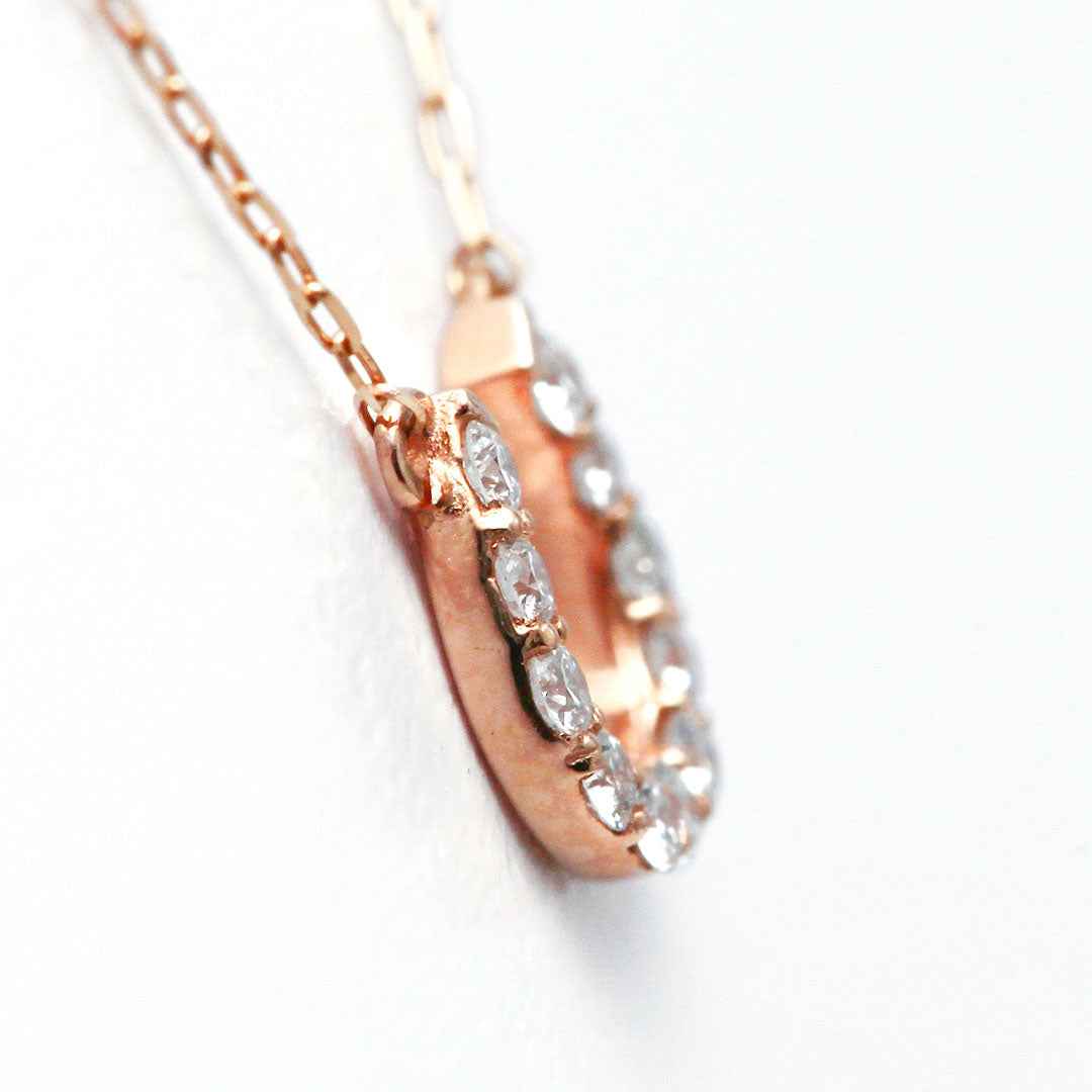Diamond horseshoe necklace ｜ PD03622