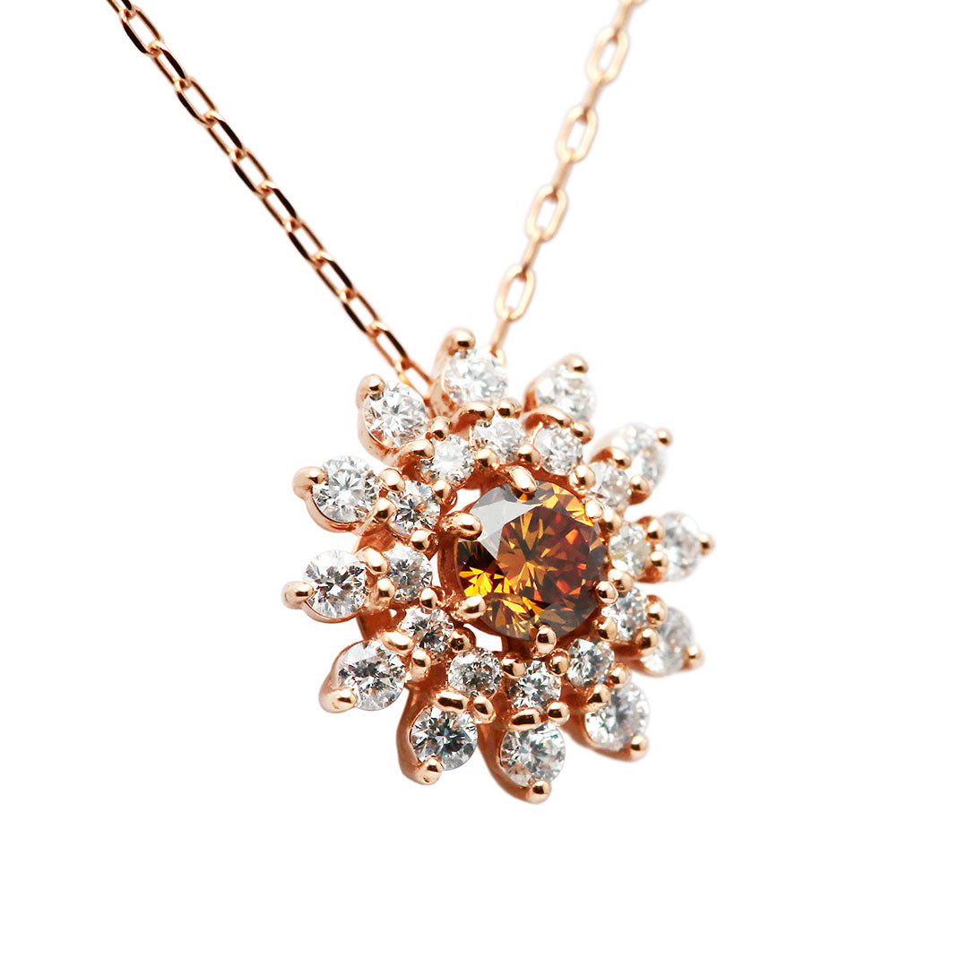 Yellow diamond necklace ｜ PD03642