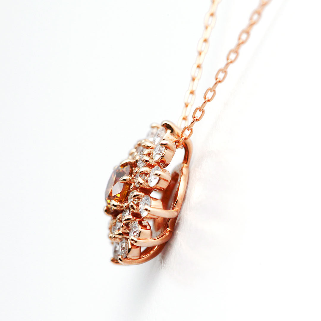Yellow diamond necklace ｜ PD03642