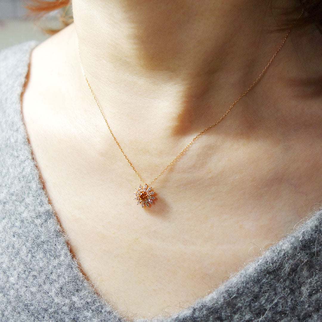 Yellow diamond necklace ｜ PD03642