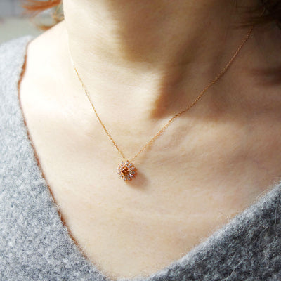 Yellow diamond necklace ｜ PD03642