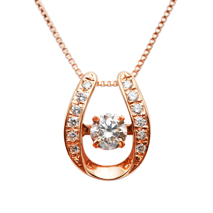 Diamond dancing stone necklace ｜ PD03651