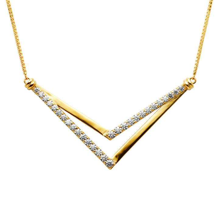 Diamond middle necklace ｜ PD03735