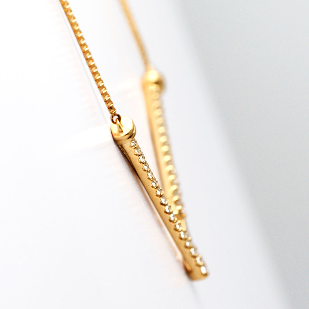 Diamond middle necklace ｜ PD03735
