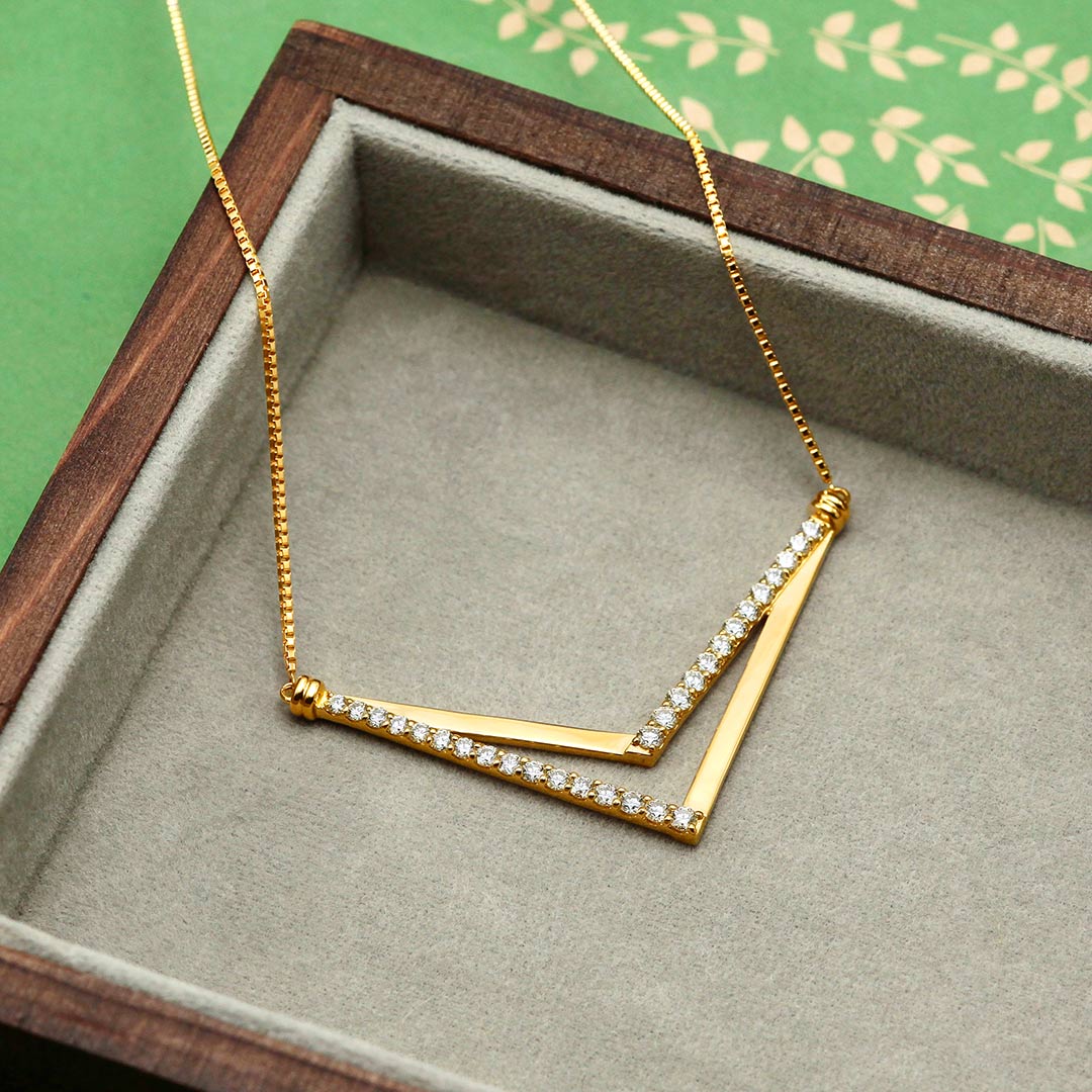 Diamond middle necklace ｜ PD03735
