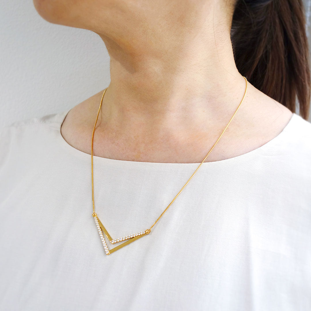 Diamond middle necklace ｜ PD03735