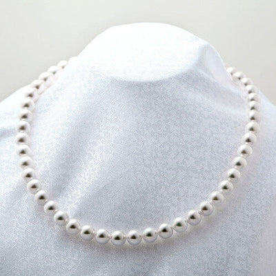 Akoya Pearl Aurora Hanadama Necklace (with pair beads) | 8.0-8.5mm | NJ04199