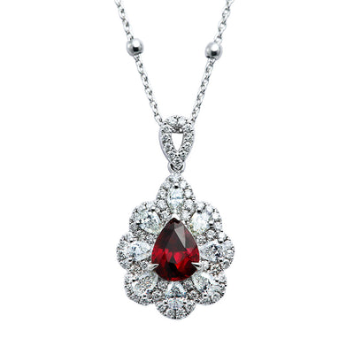 <tc>Pigeon Blood & Unheated Ruby Necklace ｜ PX05361</tc>