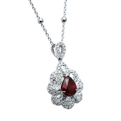 <tc>Pigeon Blood & Unheated Ruby Necklace ｜ PX05361</tc>