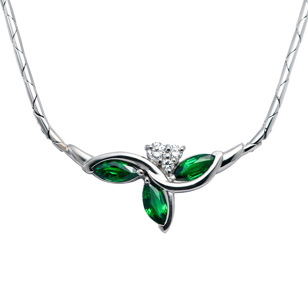 Green garnet necklace ｜ PX05362