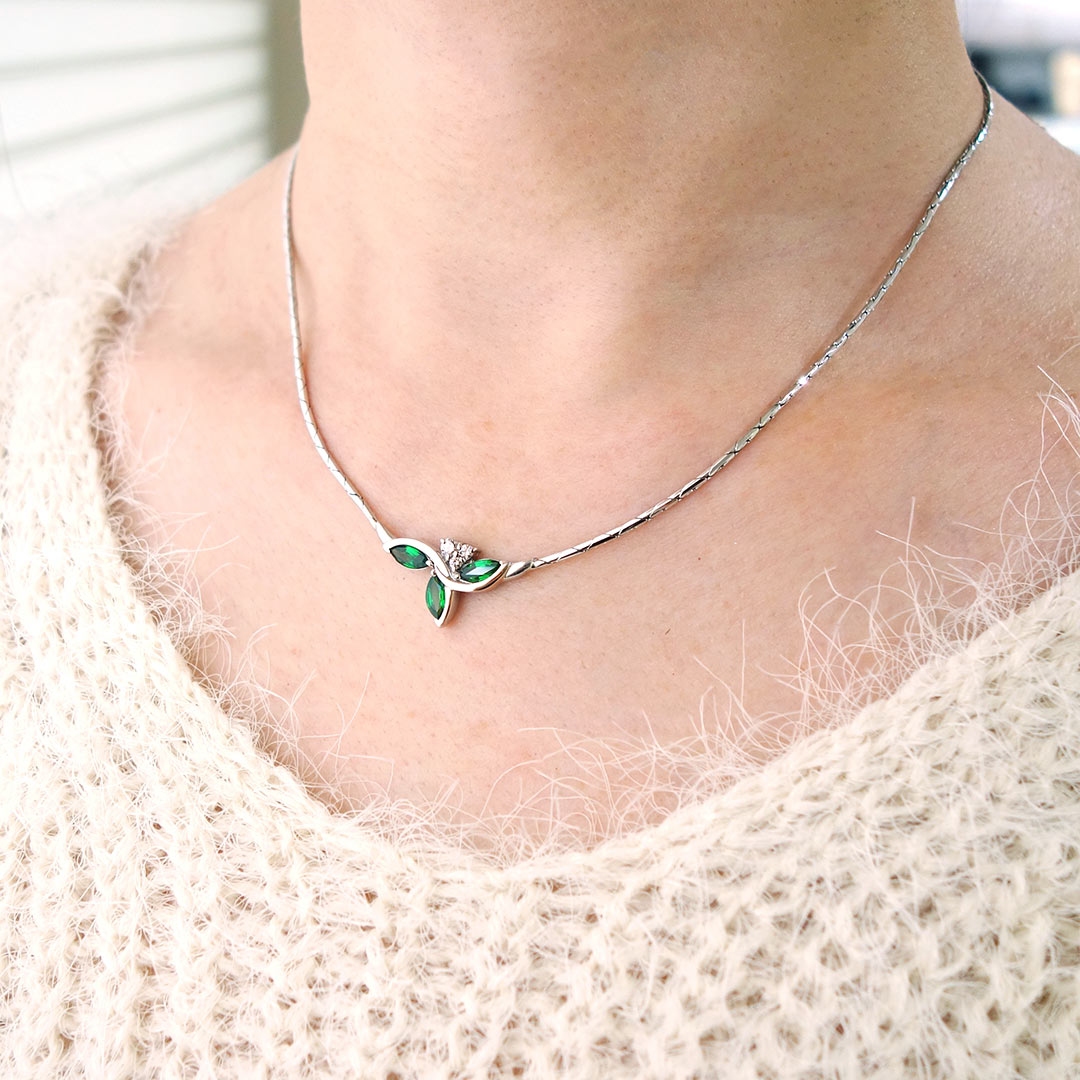 Green garnet necklace ｜ PX05362