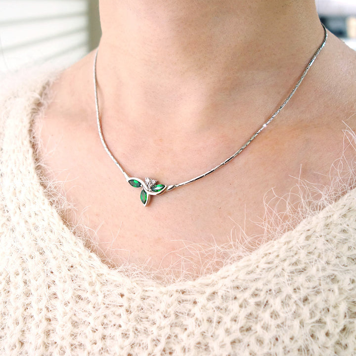 Green garnet necklace ｜ PX05362