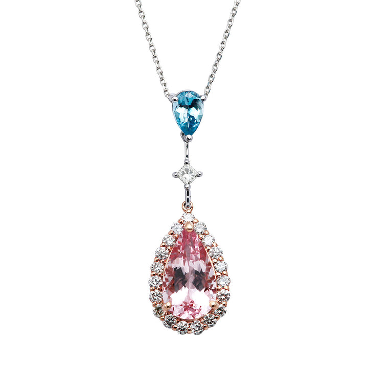 Morganite & Aquamarine Pendant Top | PX05381