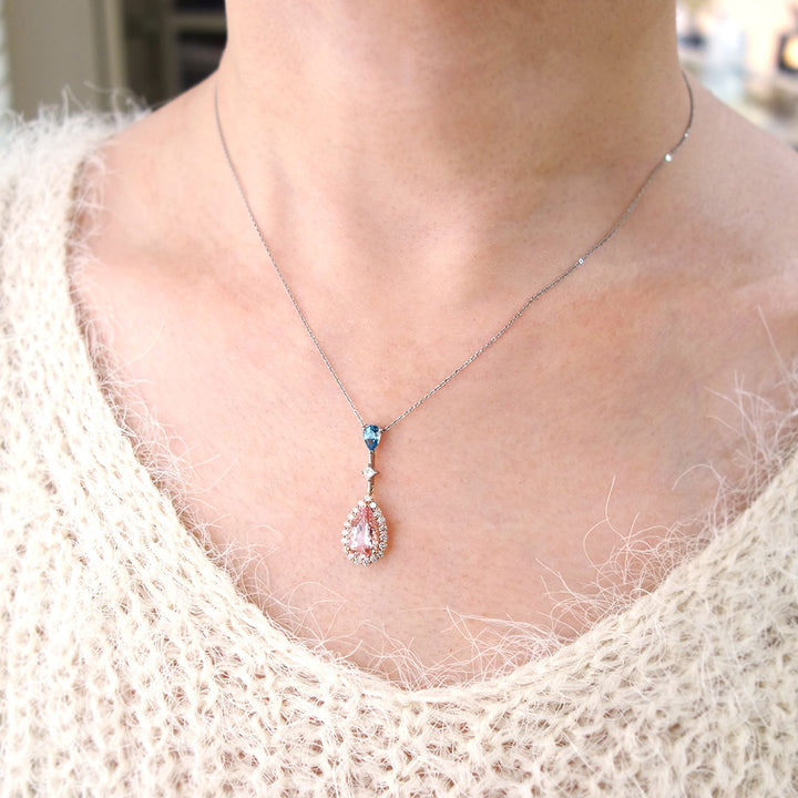 Morganite & Aquamarine Pendant Top | PX05381