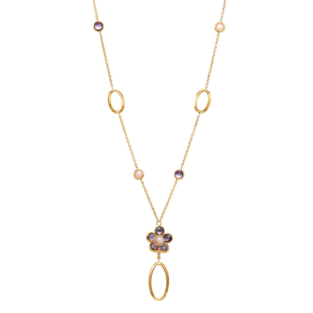 <tc>Amethyst & Pink Opal Necklace ｜ PX05377</tc>